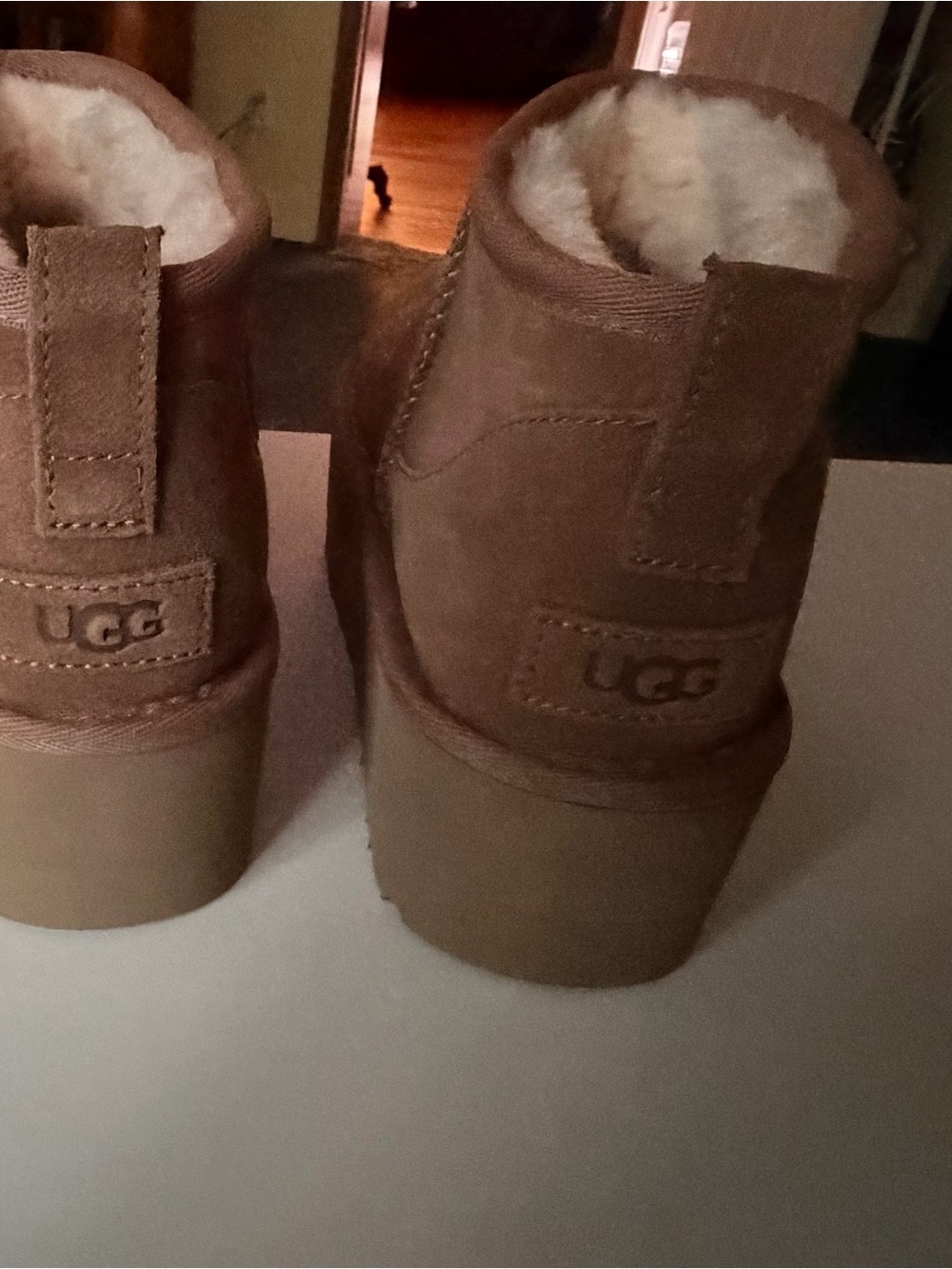 UGG Classic Ultra Mini Platform in Chestnut Brown - Picture 4 of 6